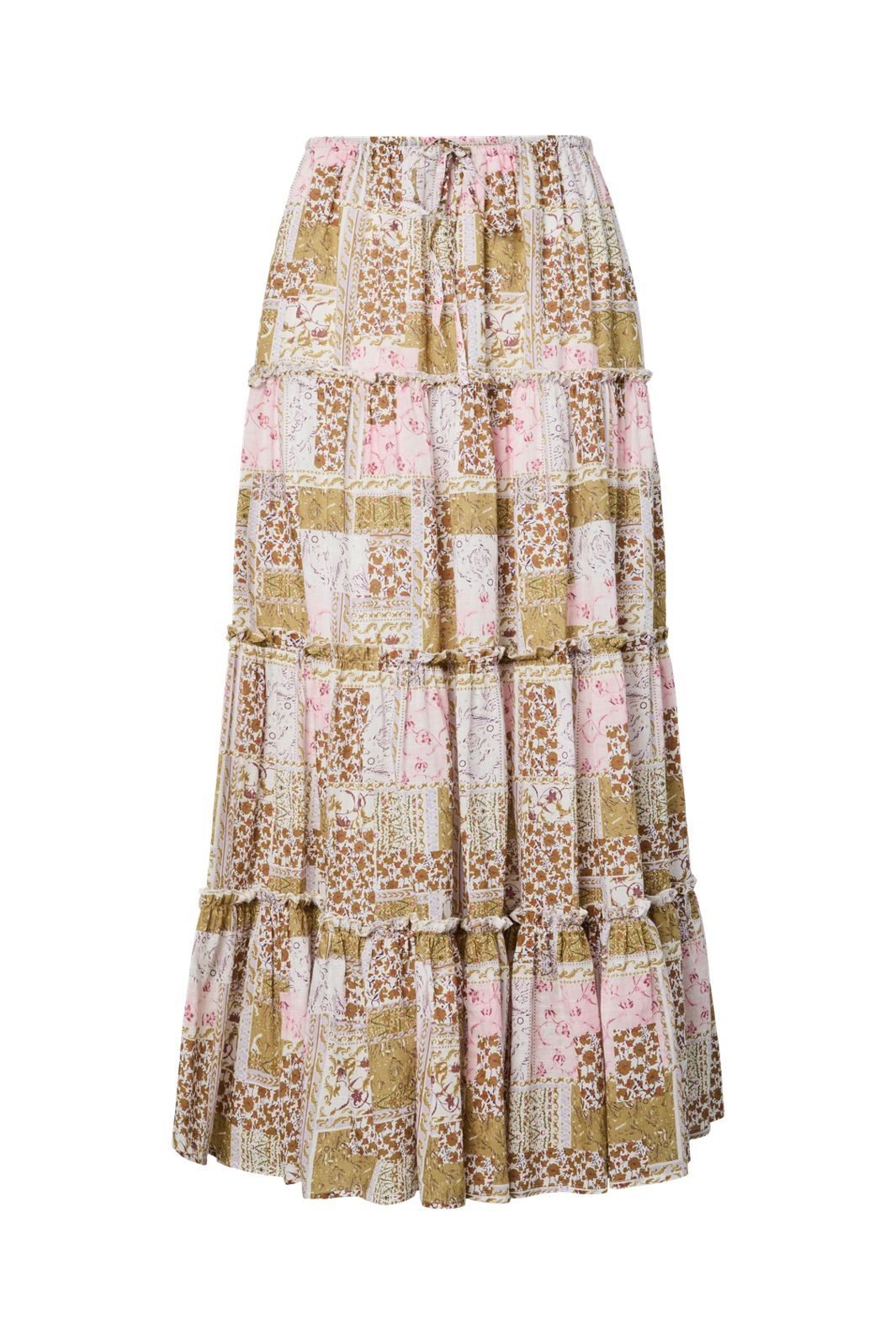 YAS - Yaslori Maxi Skirt Fest - 5016564 Mango Mint W. Lori Print