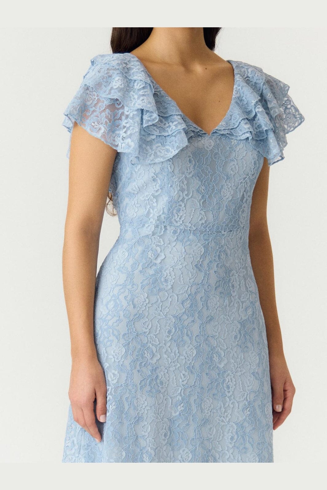 YAS - Yaslovisa Ss Ankle Lace Dress - 5132282 Skyway