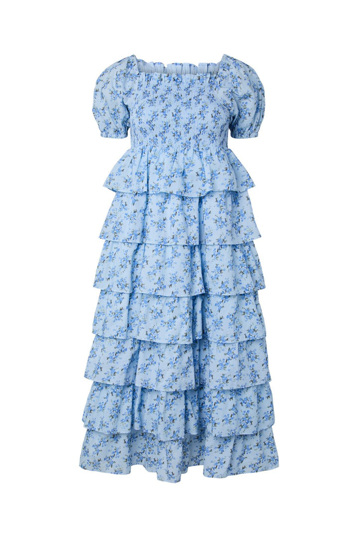 YAS - Yasnora Ss Long Dress - 5113854 Skyway Ditsy Flower