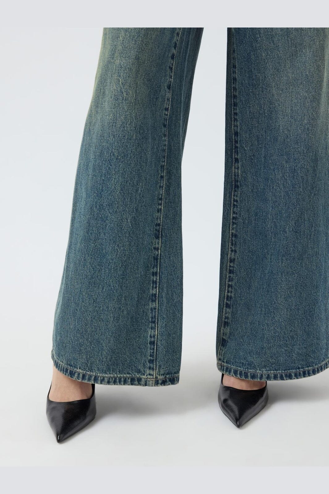 YAS - Yassiva Hmw Wide Jeans - 4828816 Medium Blue Denim Brown Wash