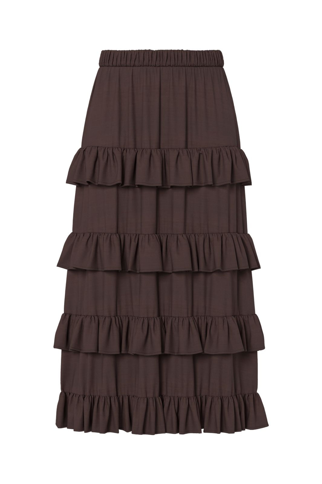 YAS - Yaswima Ankle Skirt - 5018261 Coffee Bean